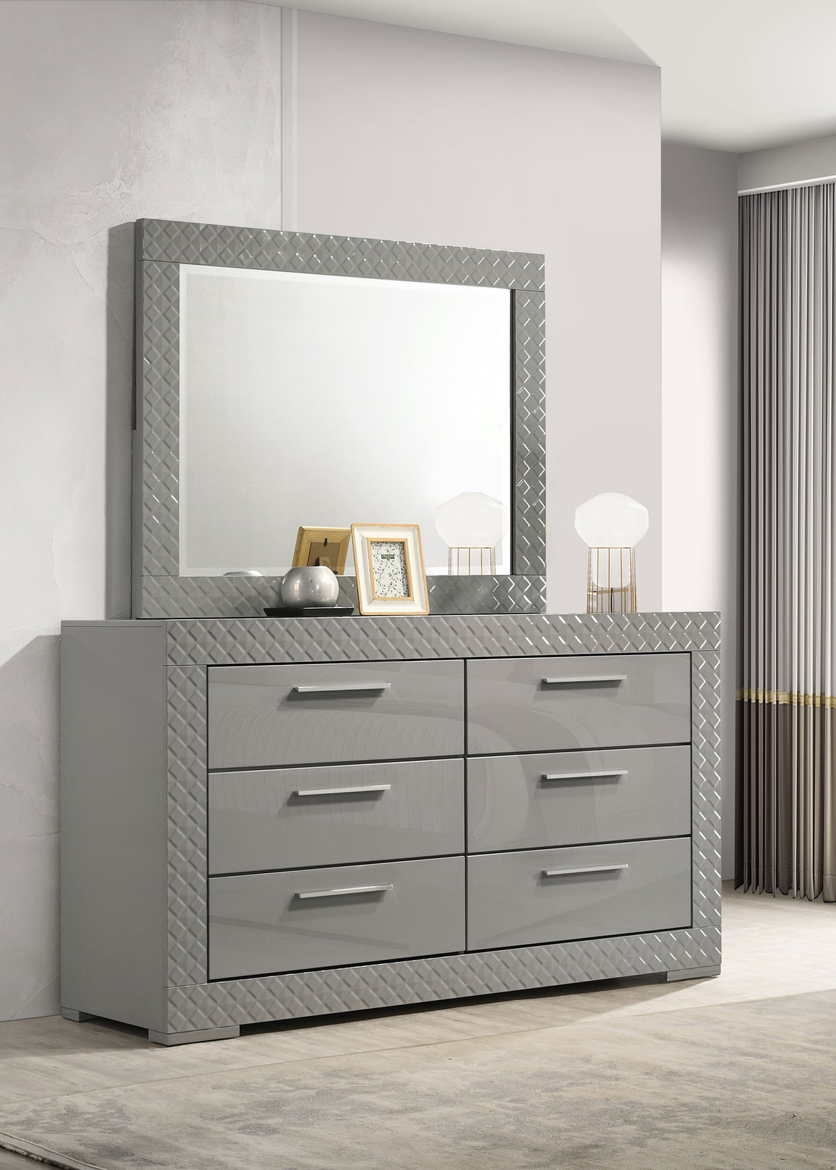 Ives Dresser with Mirror - galleria furniture outlet