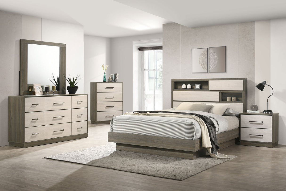 Fenwick Bookcase Platform Bed - galleria furniture outlet