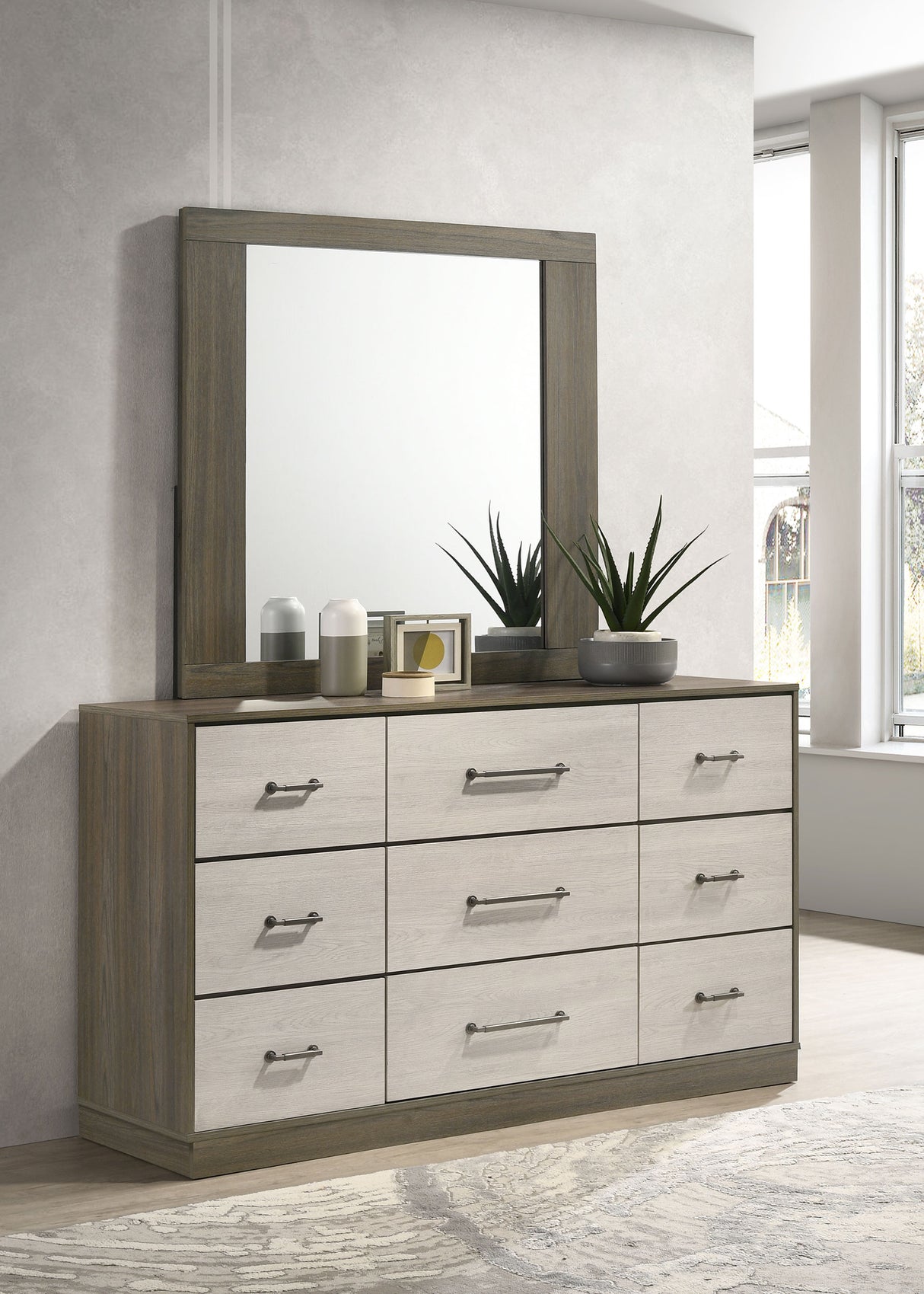 Fenwick Dresser with Mirror - galleria furniture outlet