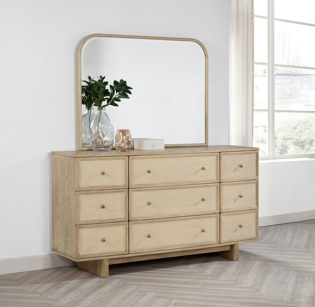 Kailani Dresser with Mirror - galleria furniture outlet