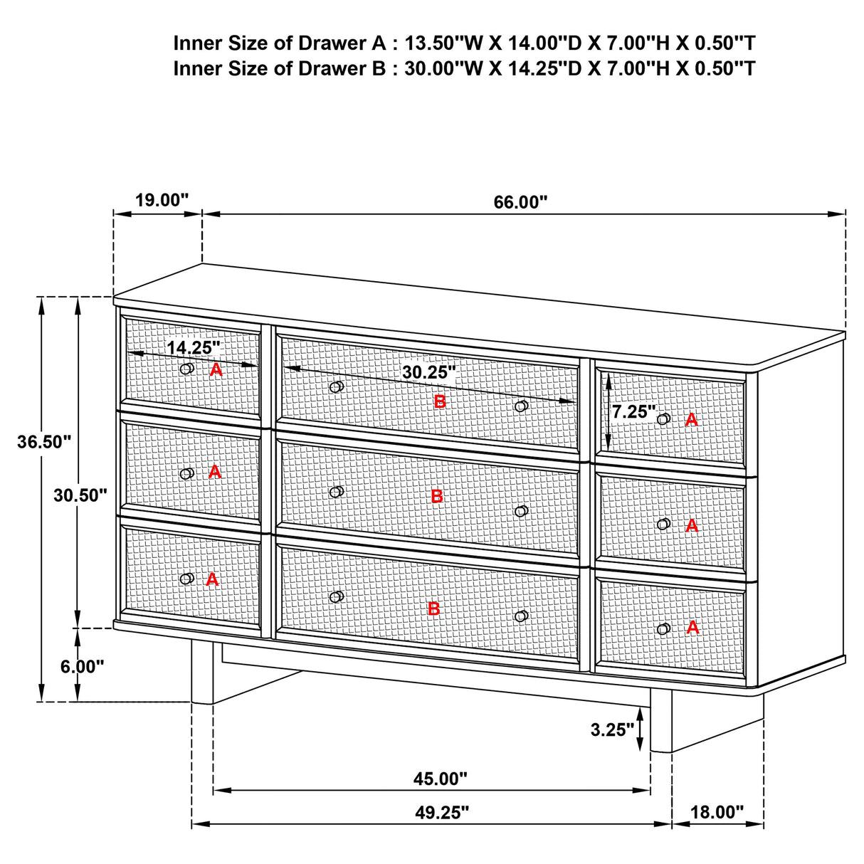 Kailani Dresser - galleria furniture outlet