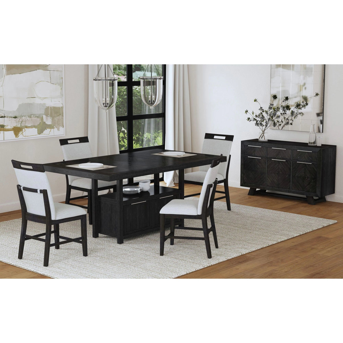 Transcend Table in Charcoal