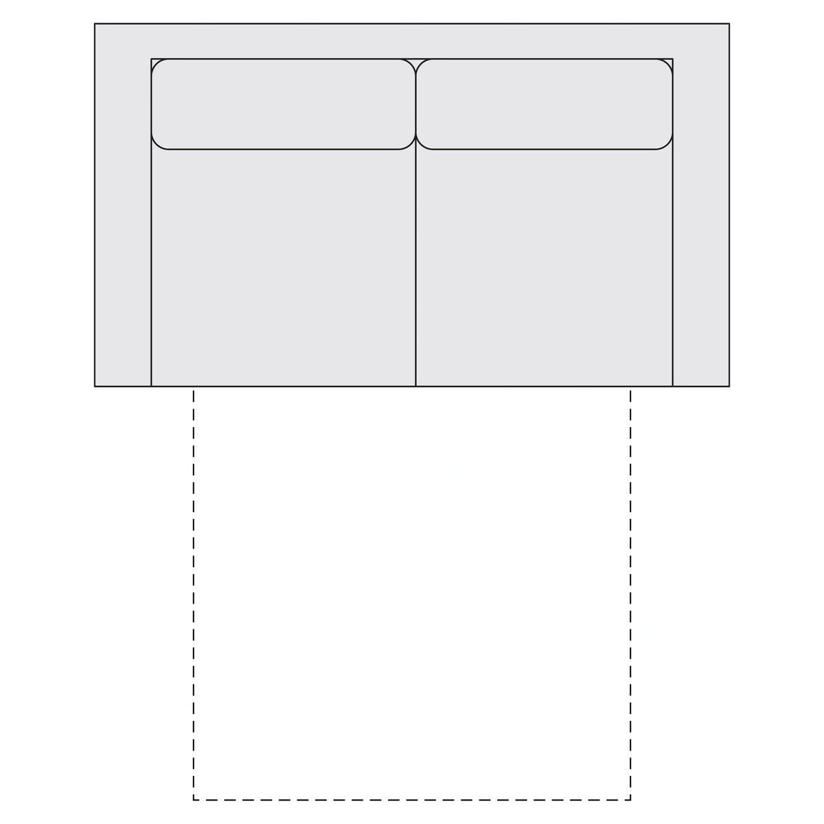 Fabric Sleeper Loveseat Twin