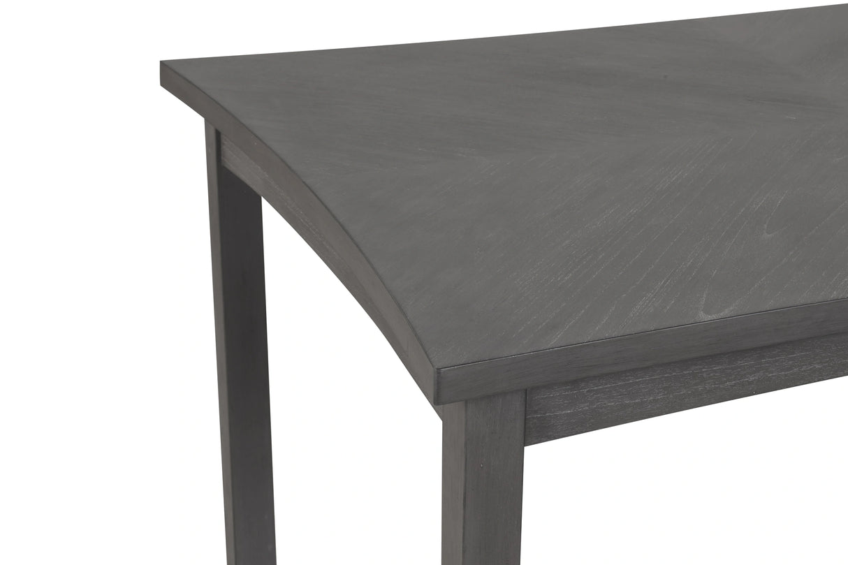 Flair 60" Dining Table & 4 Chairs (5 Pc Set)-Gray