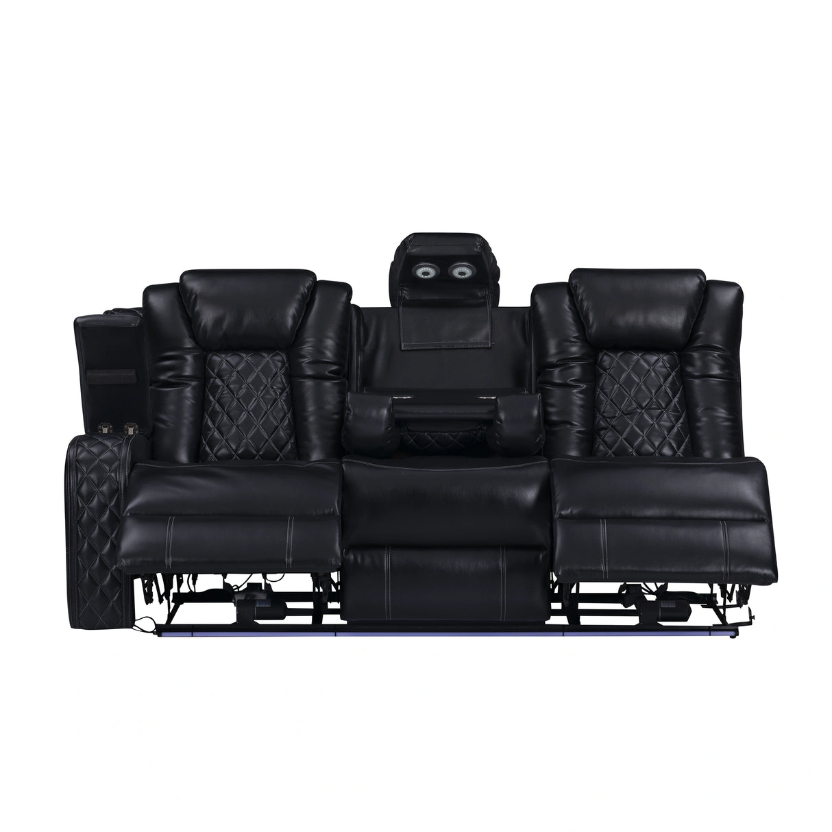 Orion Ii Laf Sofa W/Pwr Fr & Hr-Black