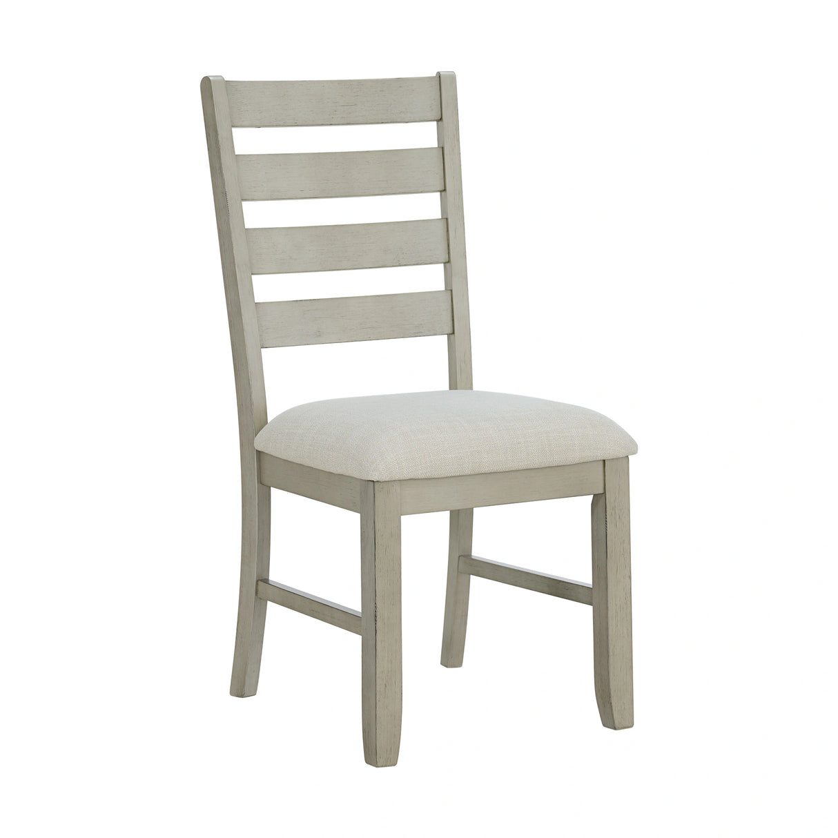Farmington Standard Height Dining Set in Medium Brown and Washed Stone-Rectangular Table and Four Chairs