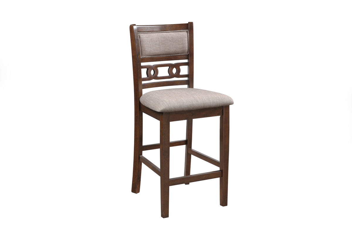 Gia 5 Pc 42" Square Counter Table & 4 Chairs-Cherry