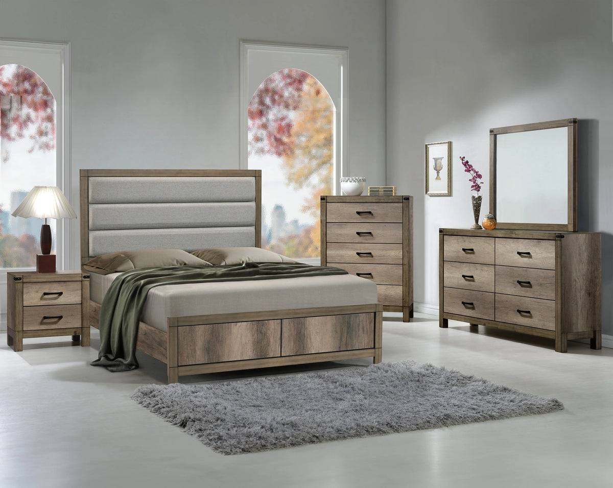 Matteo Bed - Drift Wood - galleria furniture outlet