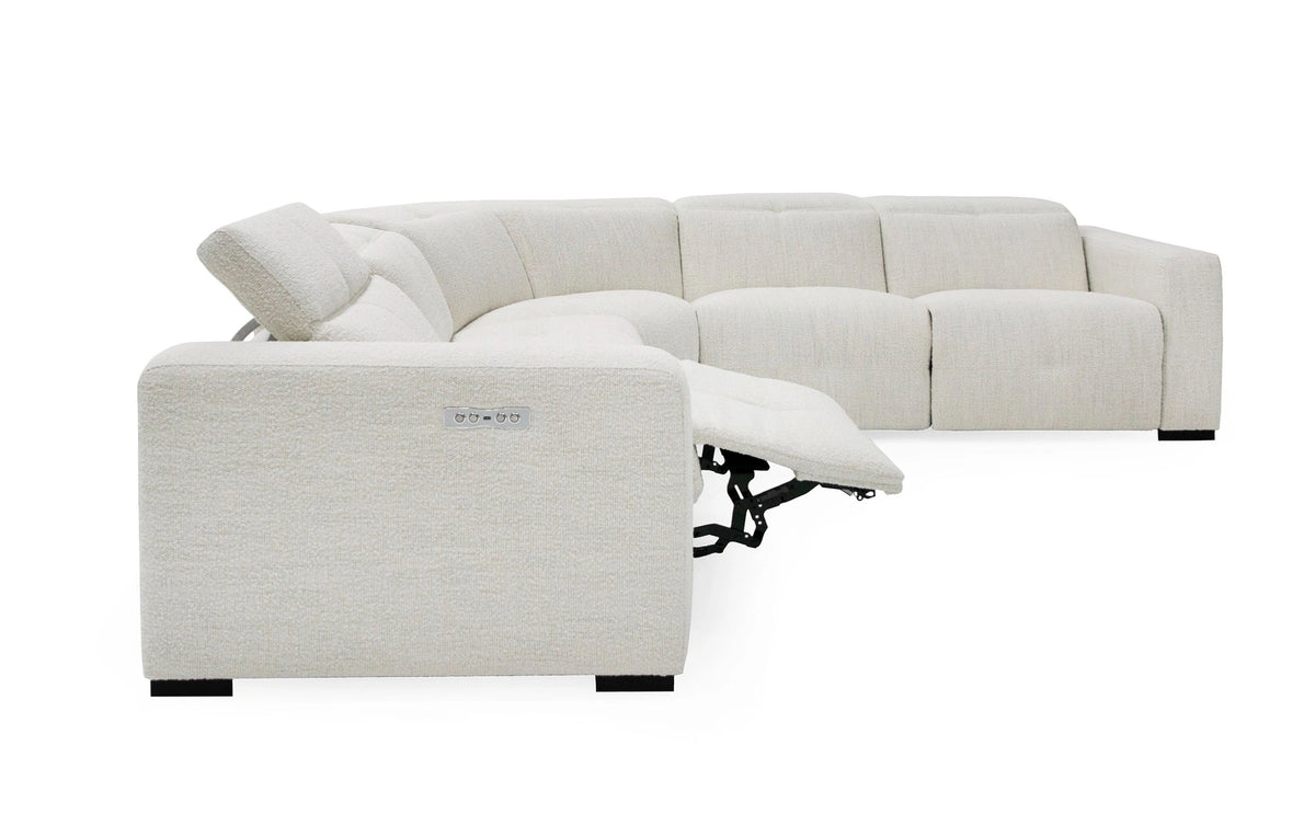 Divani Casa Beck Contemporary Sectional Sofa - galleria furniture outlet