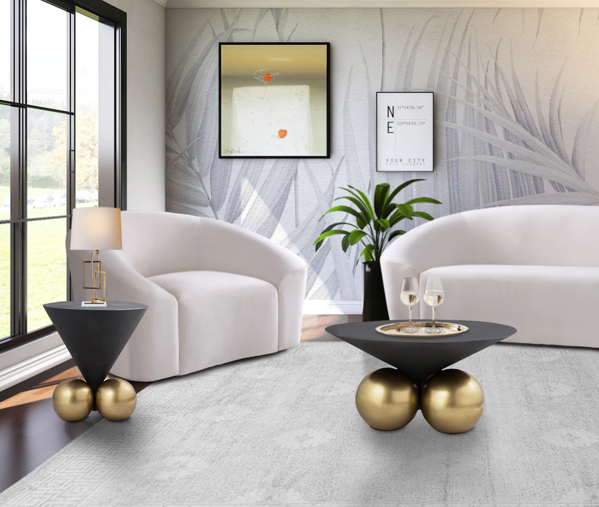Naples Grey Cement Coffee Table