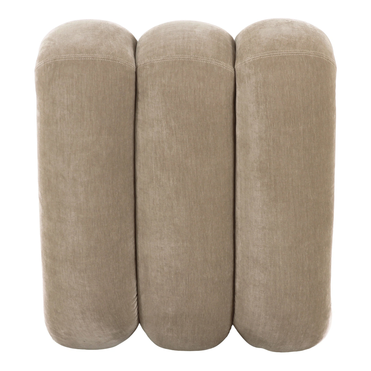 Archie - Modern Taupe Fabric Accent Chair + Ottoman