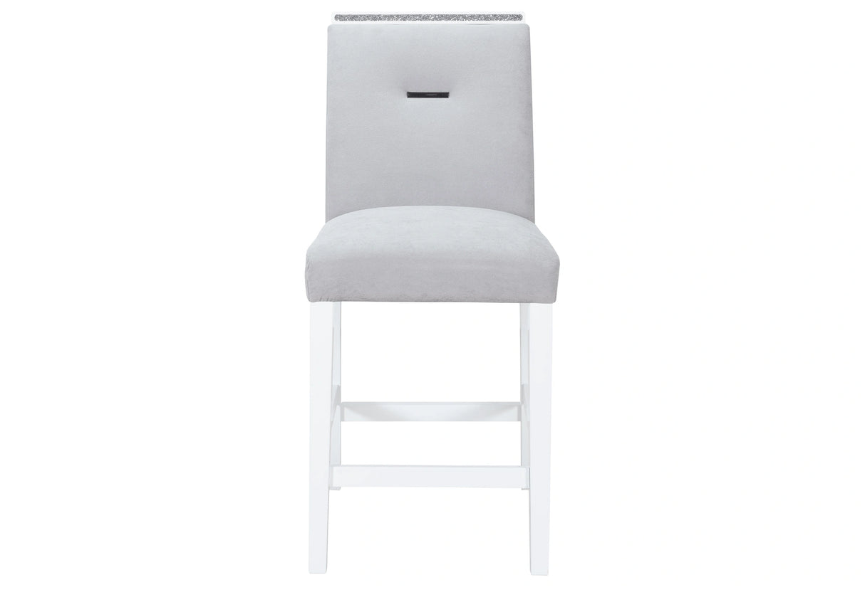 Monaco White Bar Table + Monaco BS-N