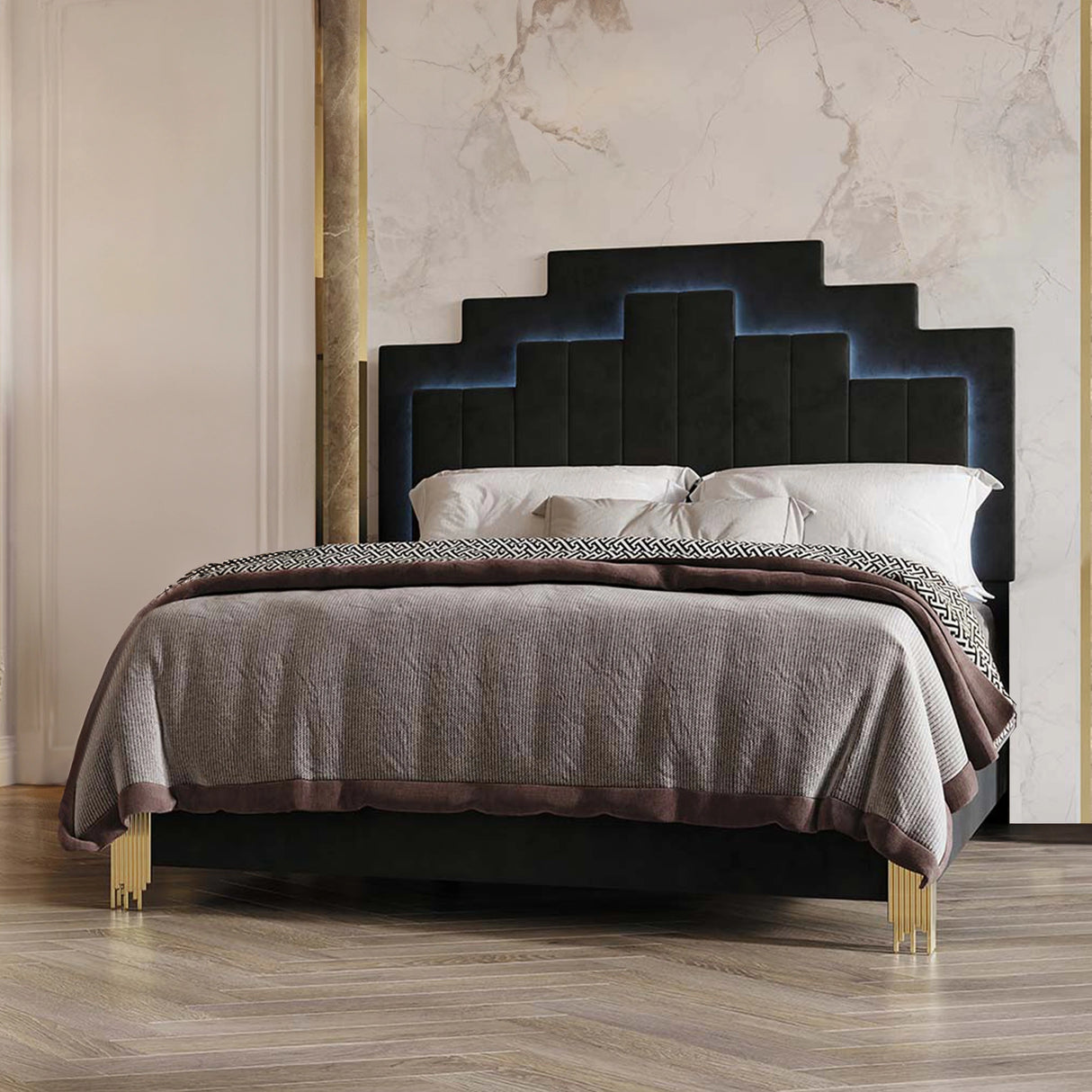 Empire 6/6 Ek Hb,Fb, & Slats-Black