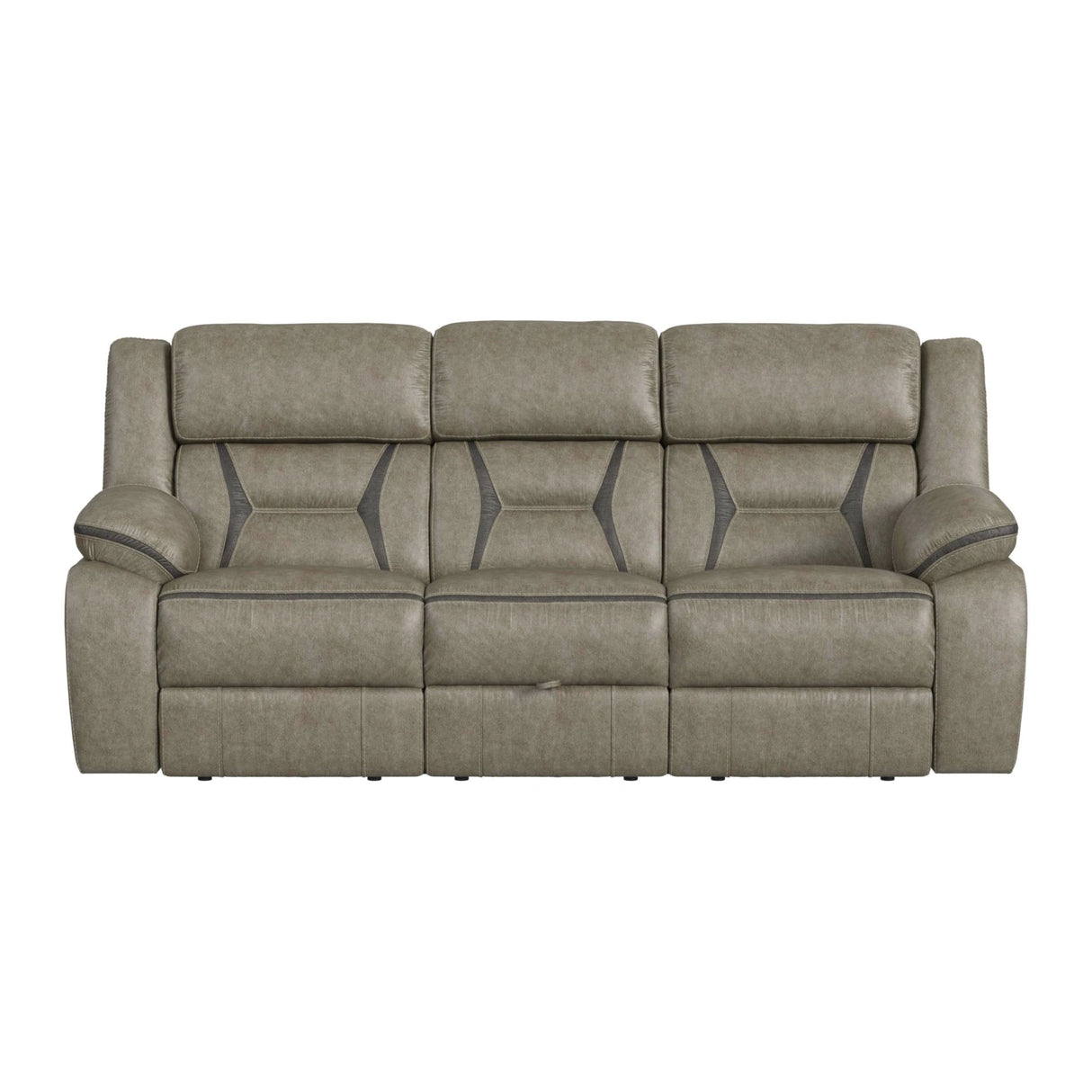 Engage Motion Sofa with DDT, Drawer and PWS in Corral Grey