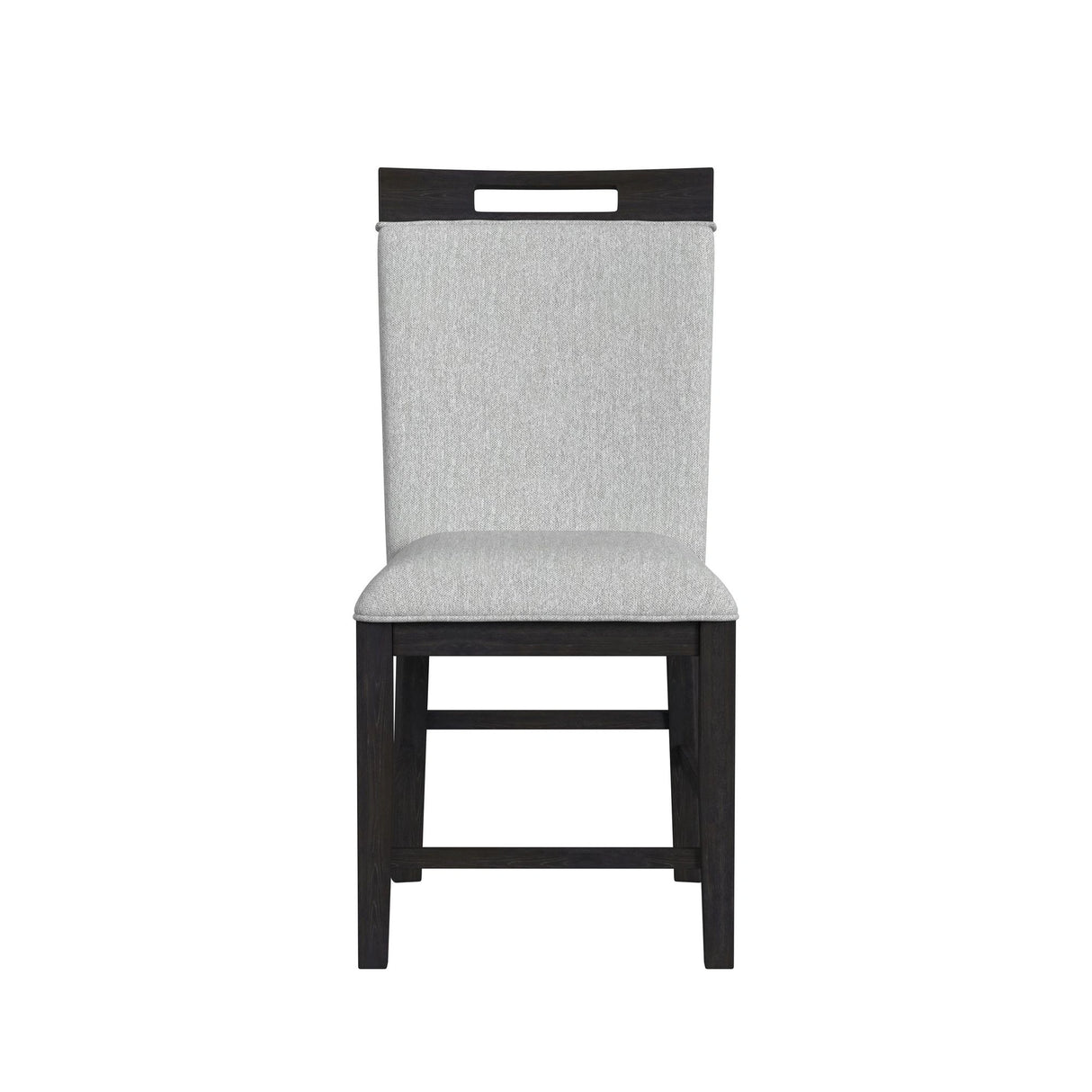 Transcend Side Chair with Light Grey Fabric in Charcoal (2 Per Carton)
