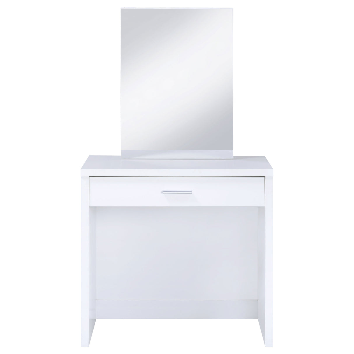 Harvey Makeup Vanity Table with Mirror and Stool - galleria furniture outlet
