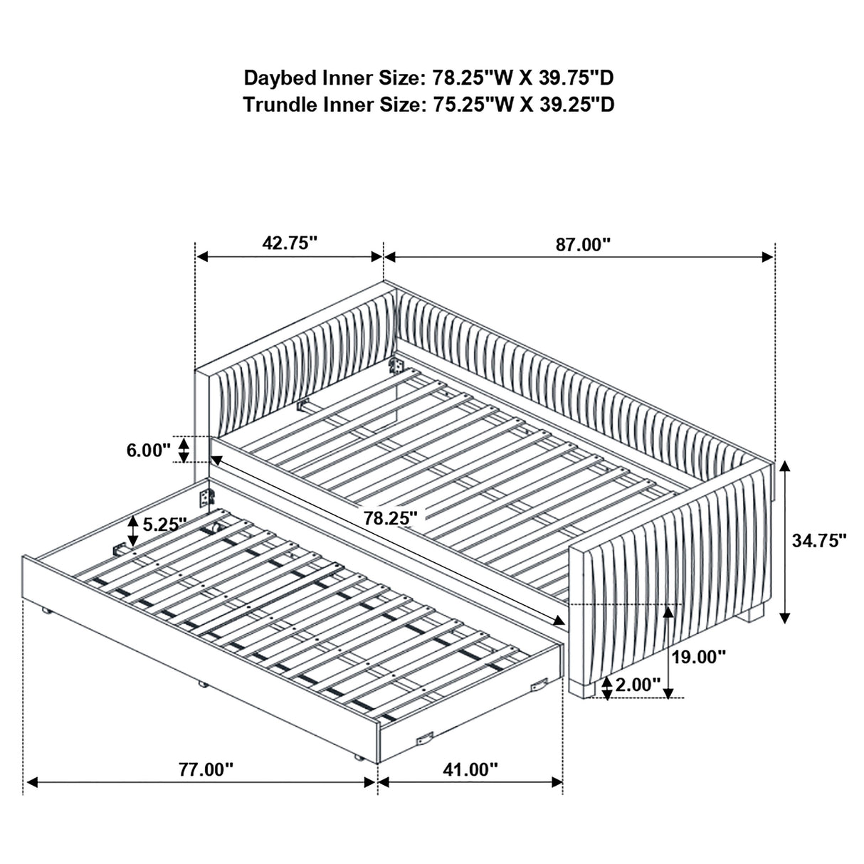 Brodie Daybed with Trundle