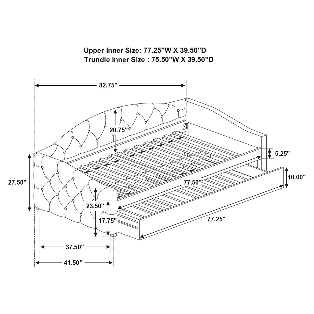 Sadie Daybed with Trundle