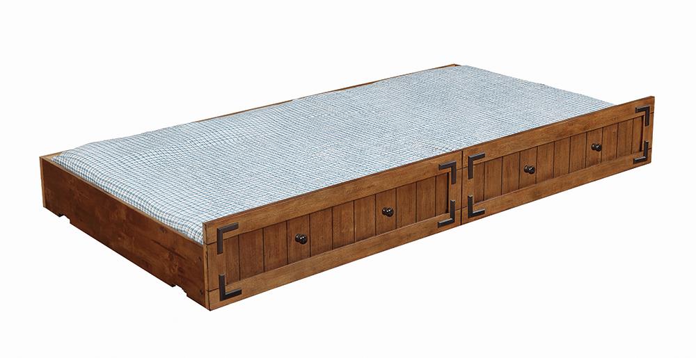 Oakdale Storage Trundle Rustic Honey - galleria furniture outlet