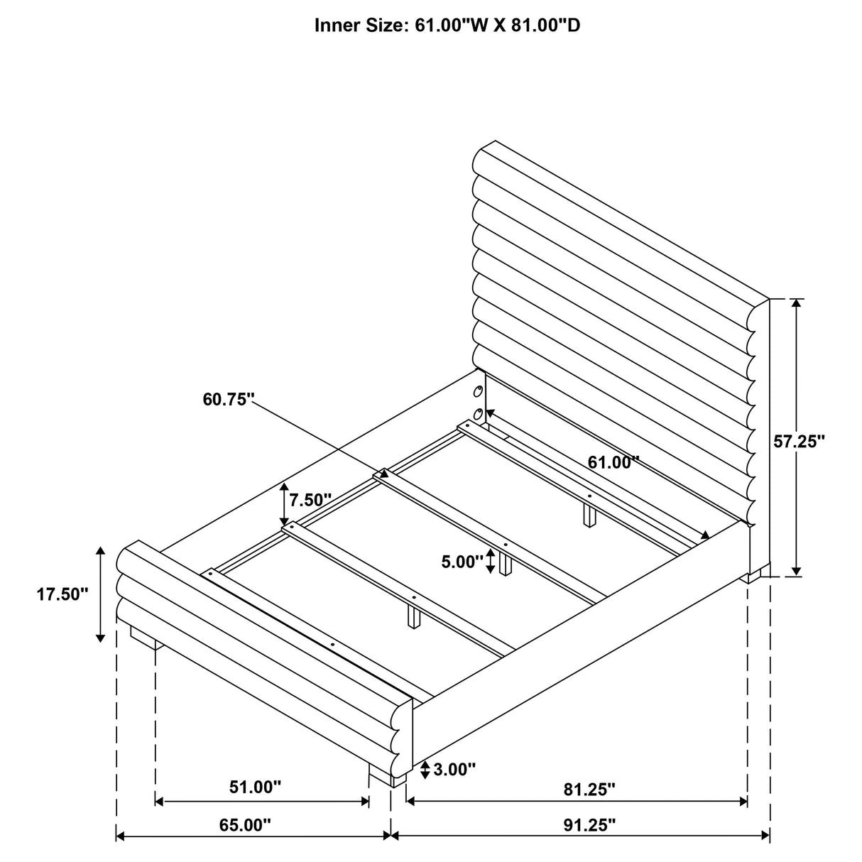Patricia Panel Bed