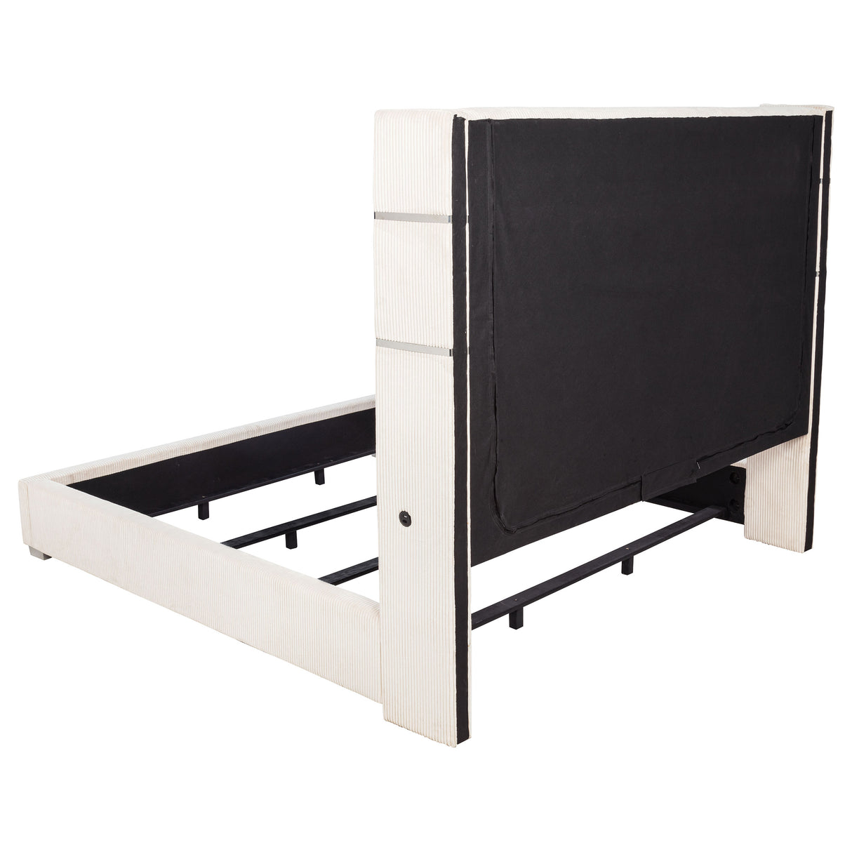 Tisdall Wingback Bed with Flame Visualizer - galleria furniture outlet