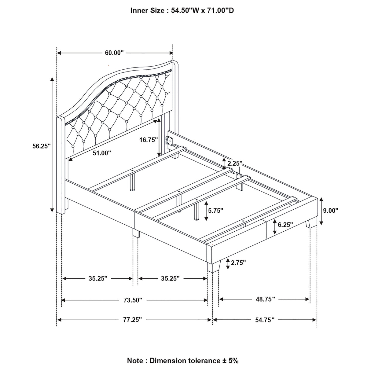 Sonoma Wingback Bed