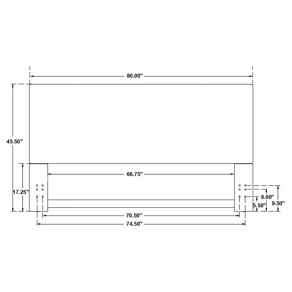 Kosmo Eastern / California King Headboard - galleria furniture outlet