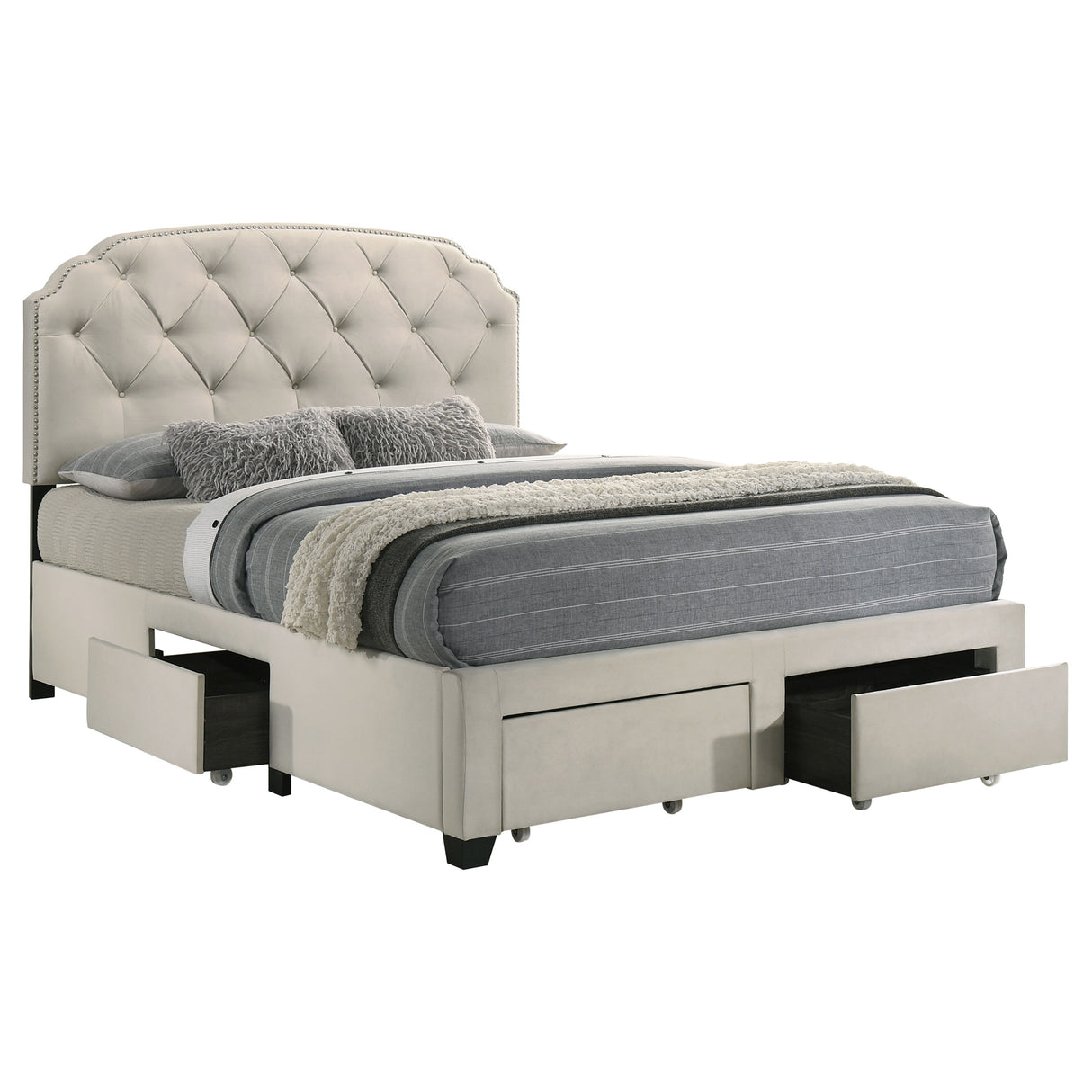 Marianna Panel Platform Storage Bed