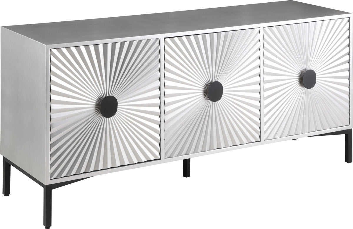 Glitz Antique Silver Sideboard/Buffet