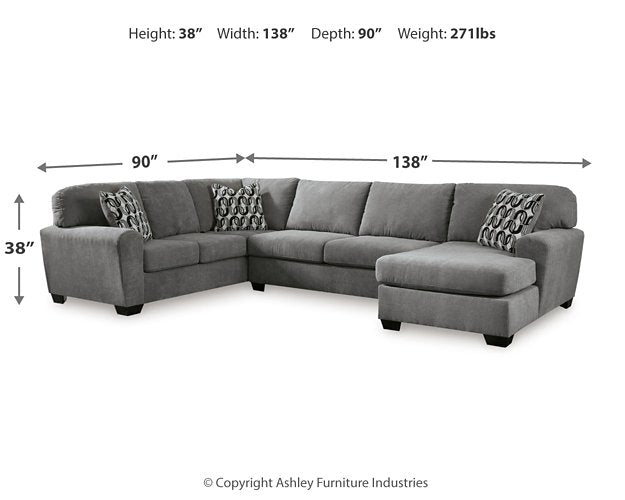 Birkdale Court Sectional with Chaise - galleria furniture outlet