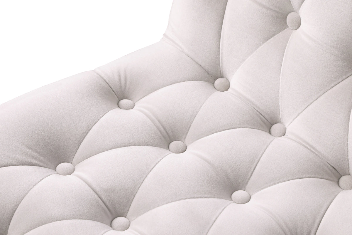 Curve Cream Velvet Dining Chair