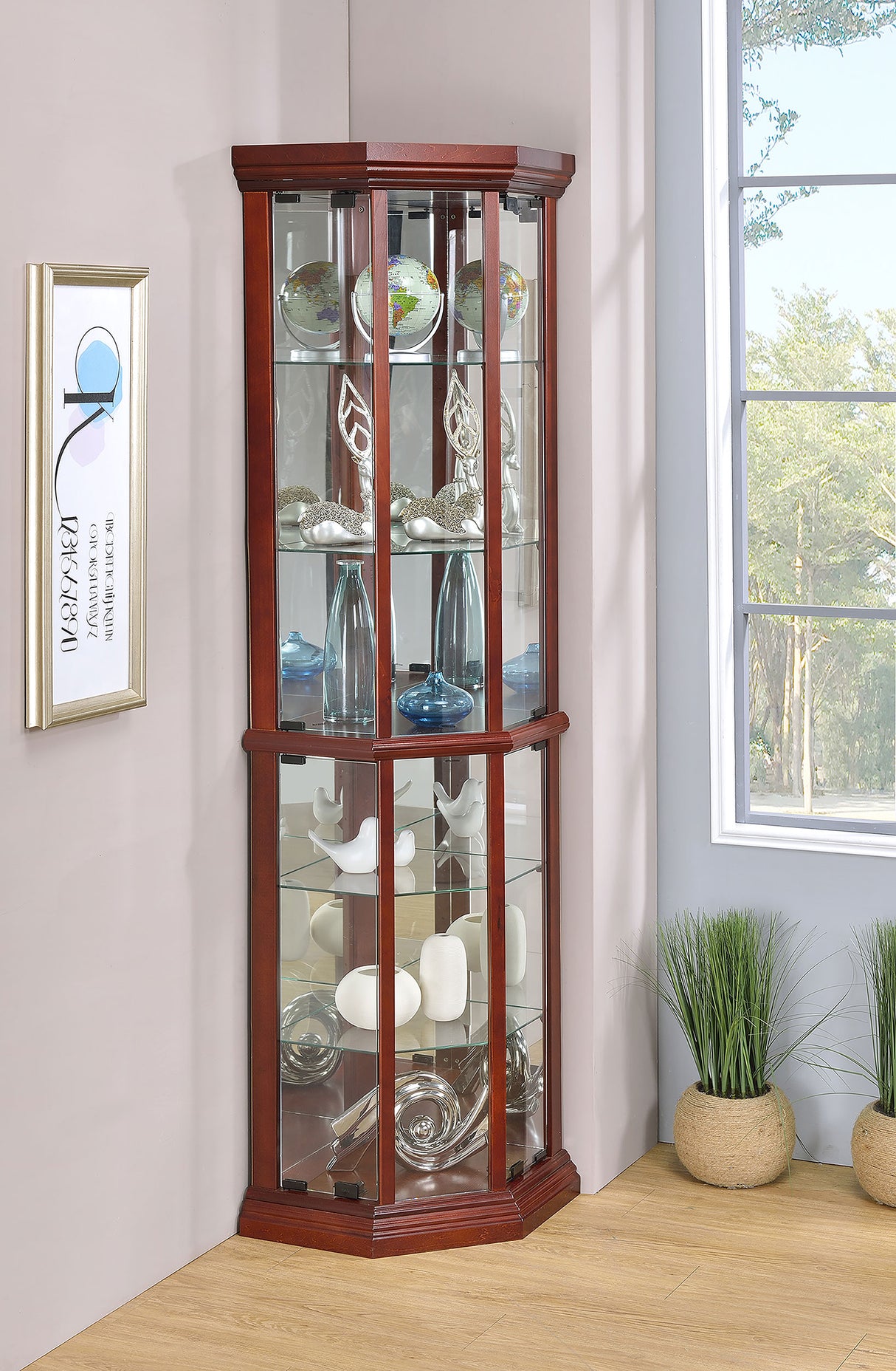 Appledale Curio Cabinet - galleria furniture outlet