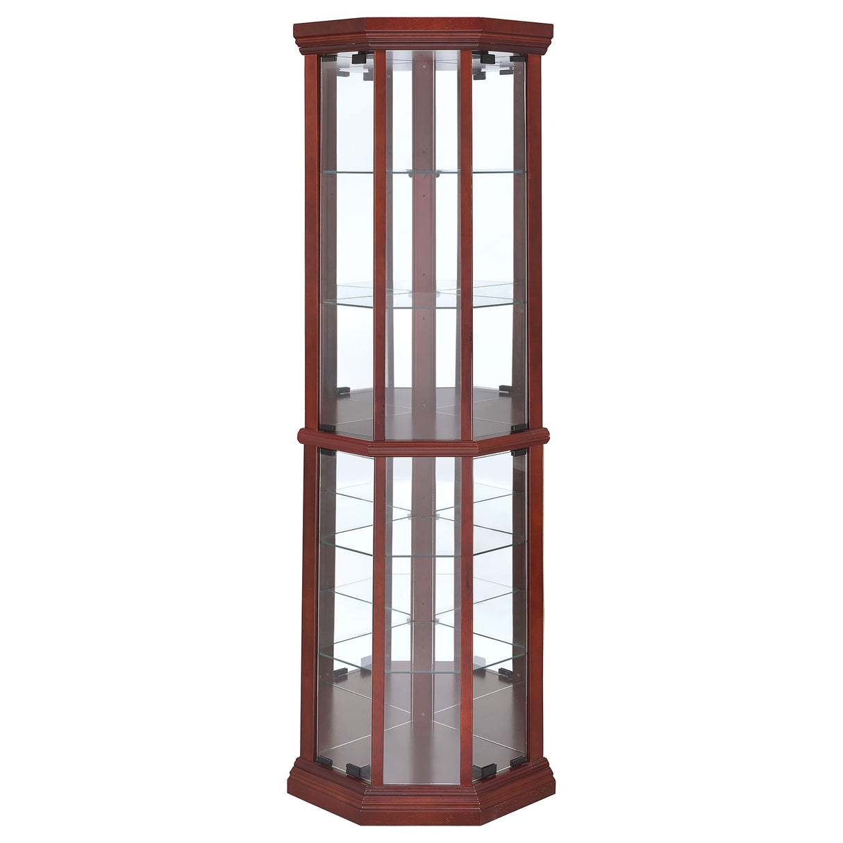 Appledale Curio Cabinet - galleria furniture outlet
