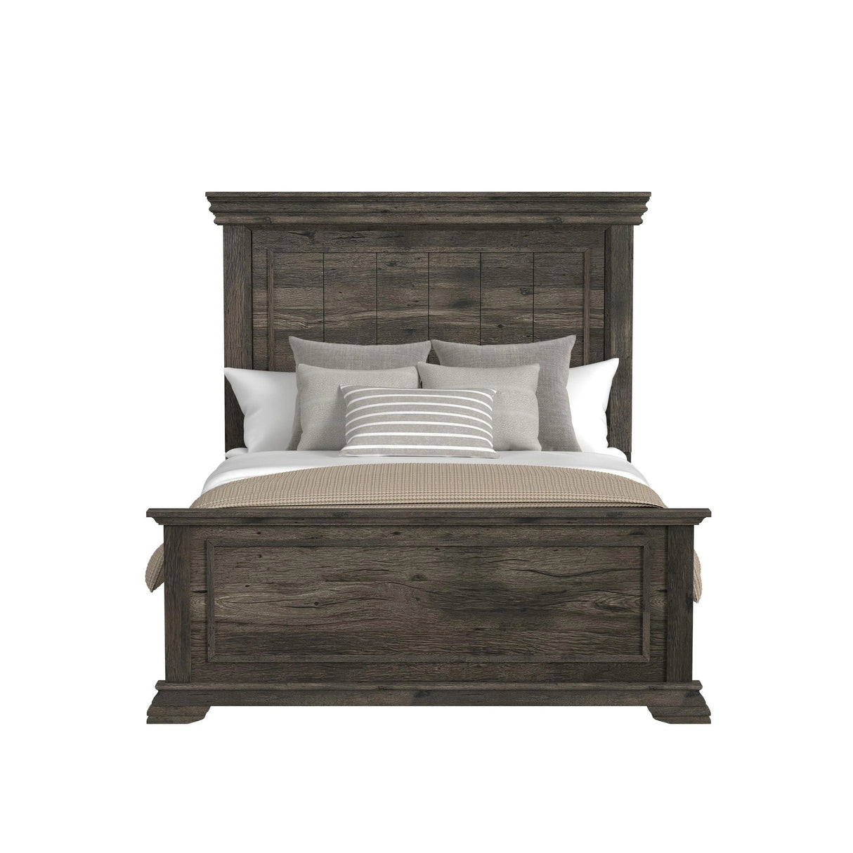 Park Ridge Panel Bed in Charcoal