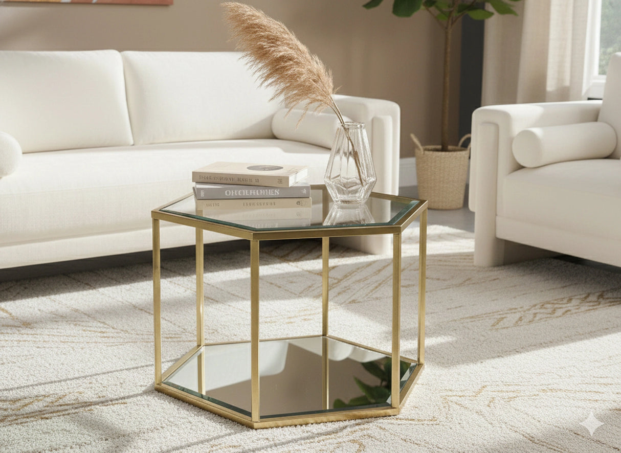 Sei Brushed Gold Coffee Table