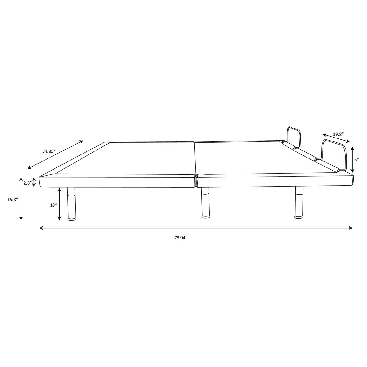 Negan Adjustable Bed Base - galleria furniture outlet