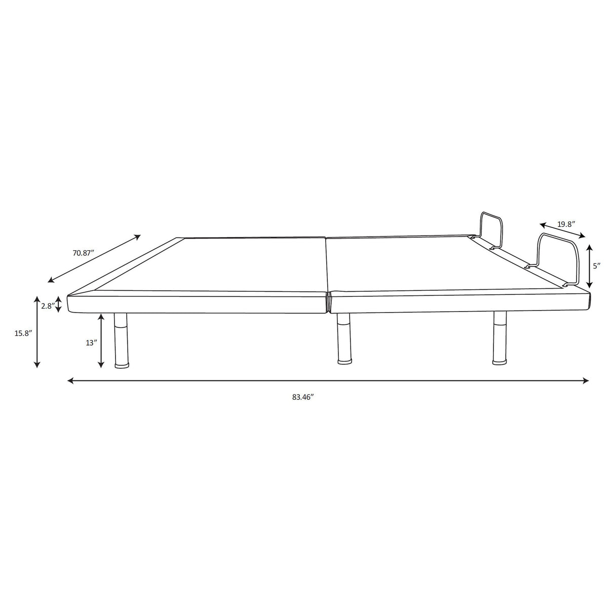 Negan Adjustable Bed Base - galleria furniture outlet