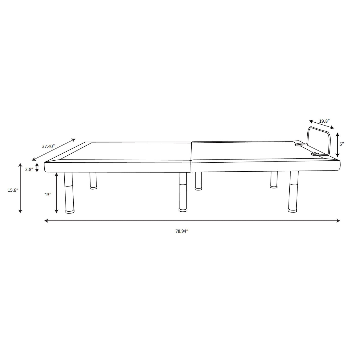 Negan Adjustable Bed Base - galleria furniture outlet