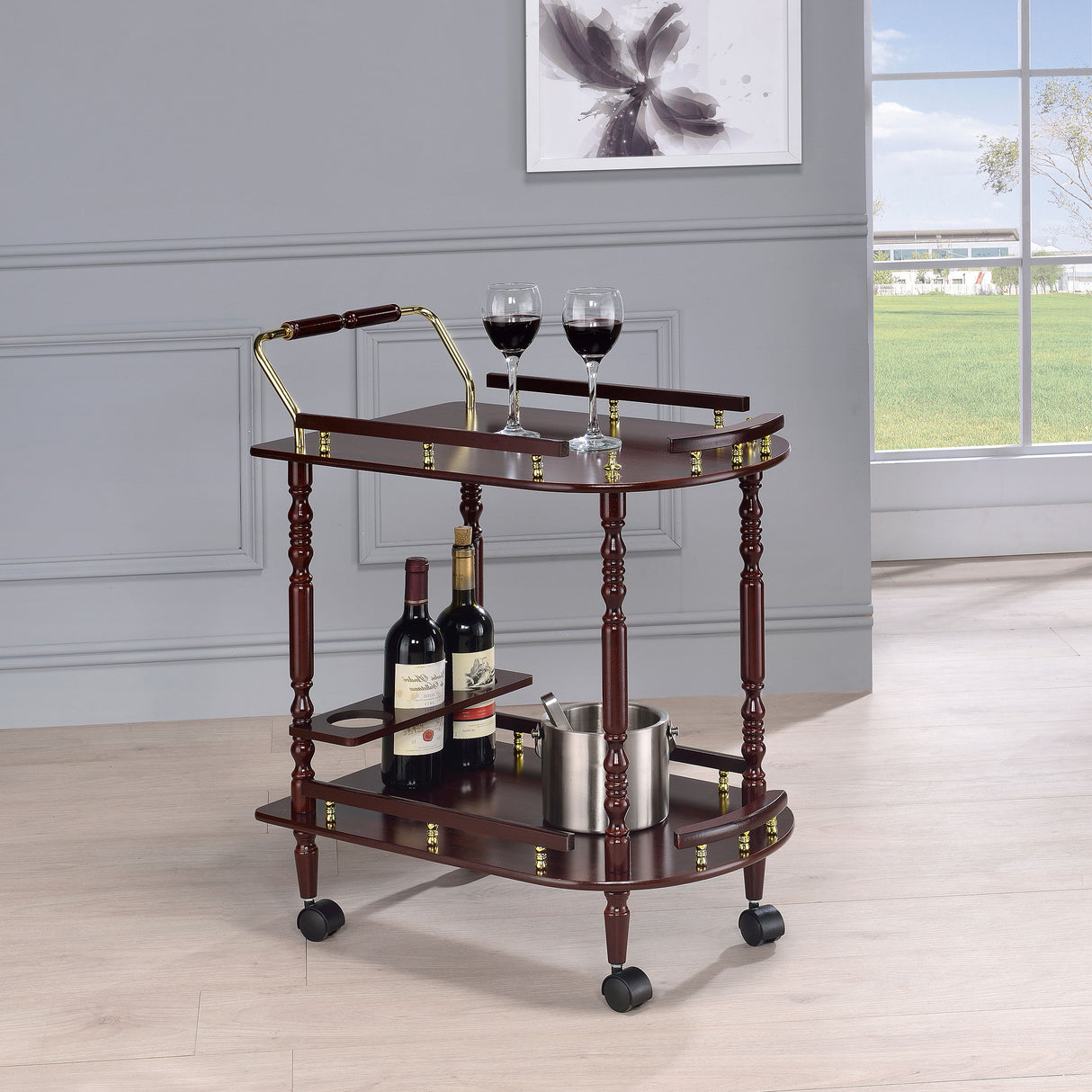 Palmer Bar Cart - galleria furniture outlet