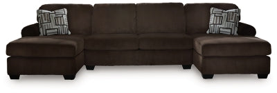 Kimlee Sectional with Double Chaise - galleria furniture outlet
