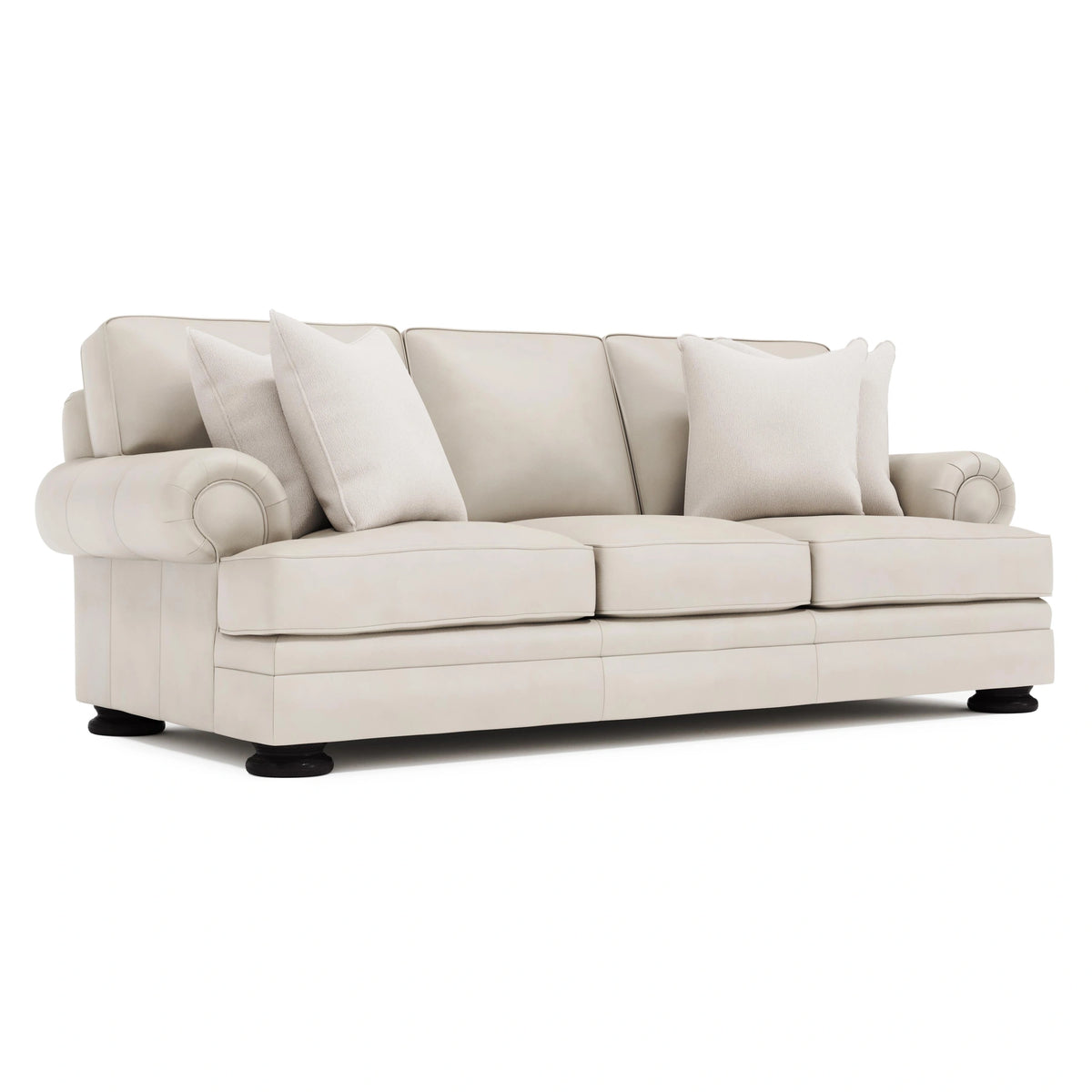 Foster Leather Sofa Without Nails