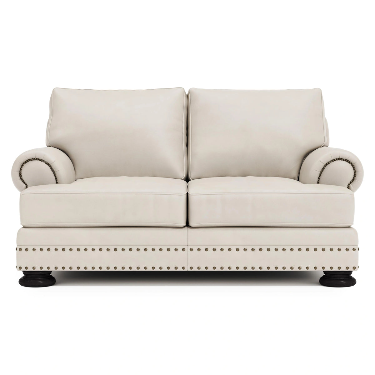 Foster Leather Loveseat Without Pillows