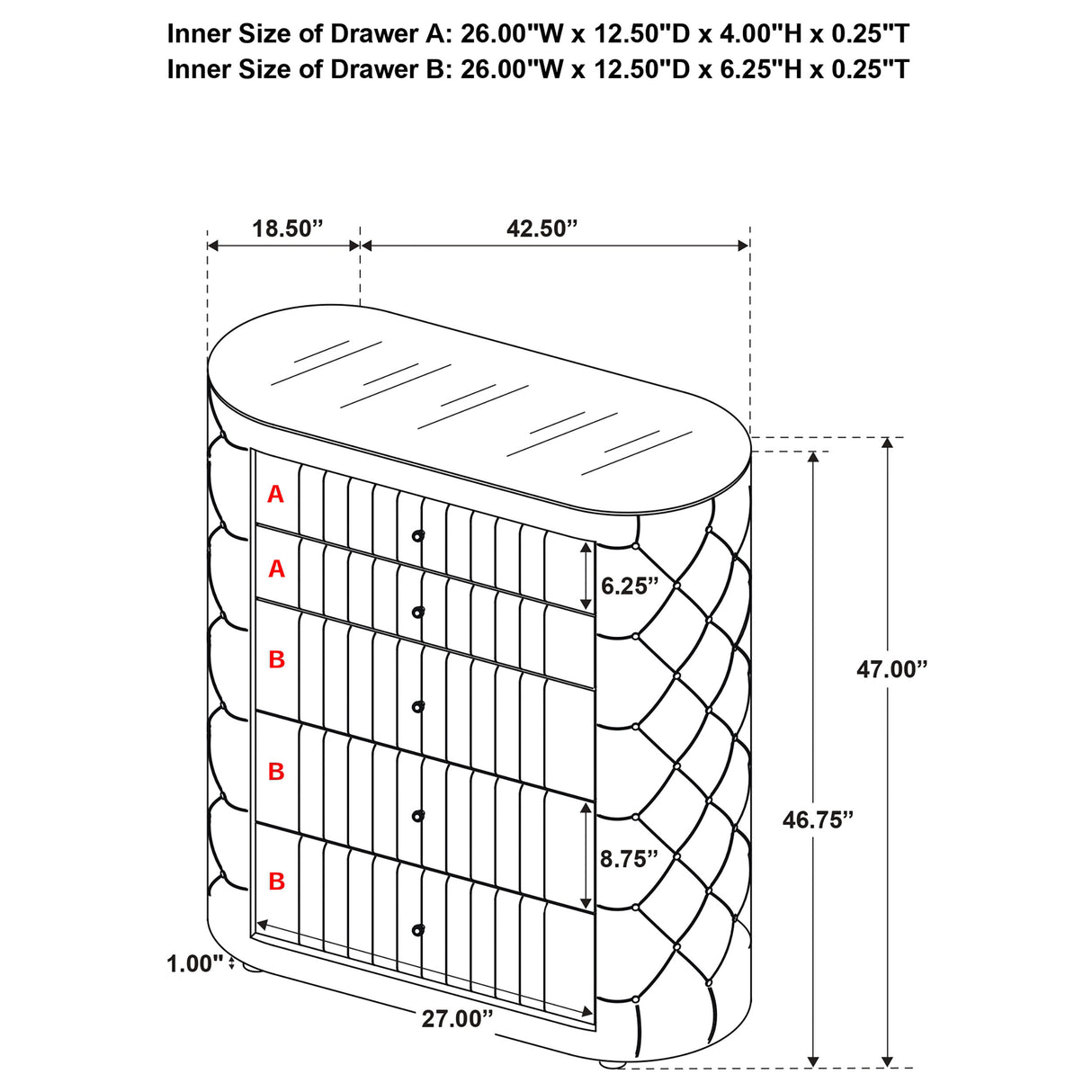 Sonya Chest of Drawers