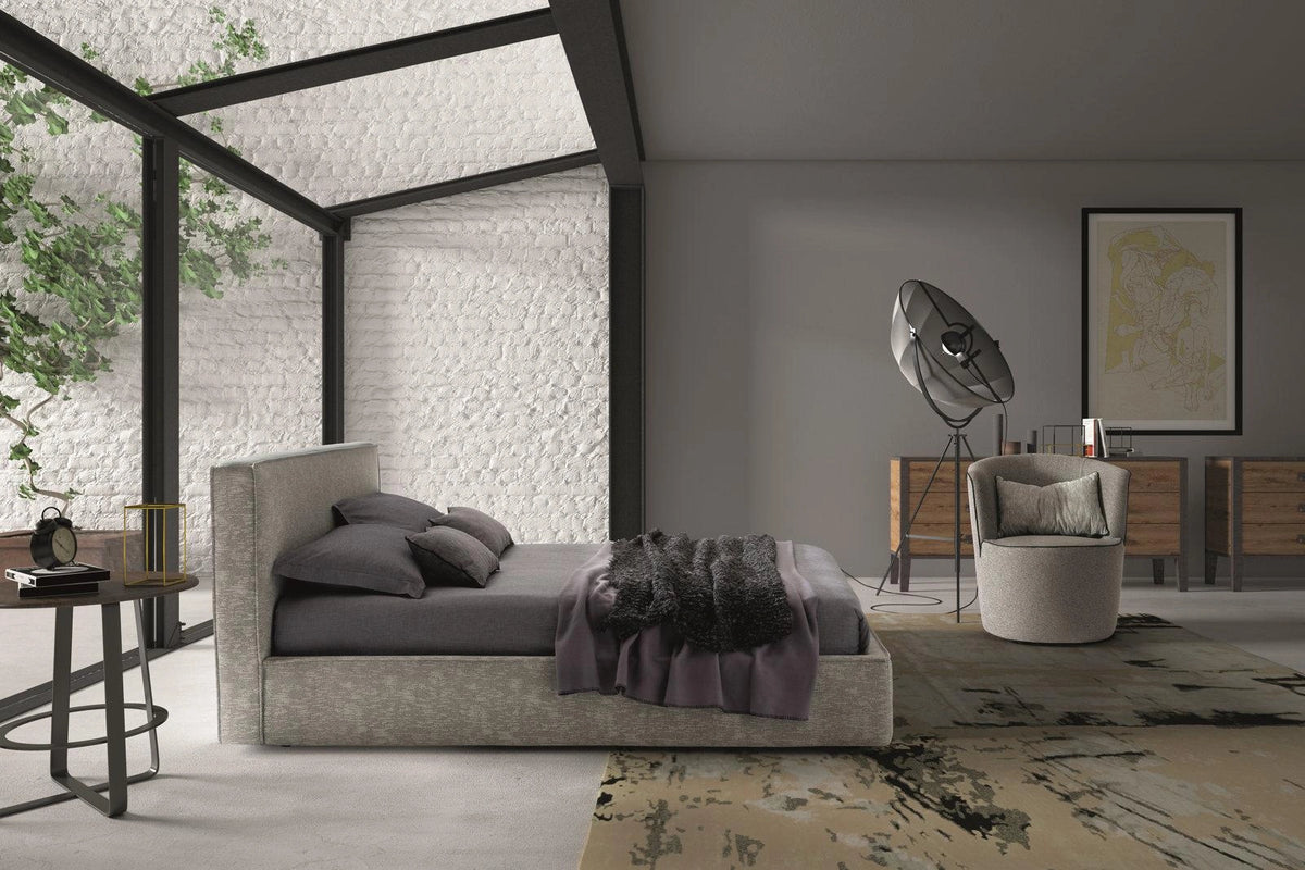 J&M Furniture Ipanema King Storage Bed in Grey