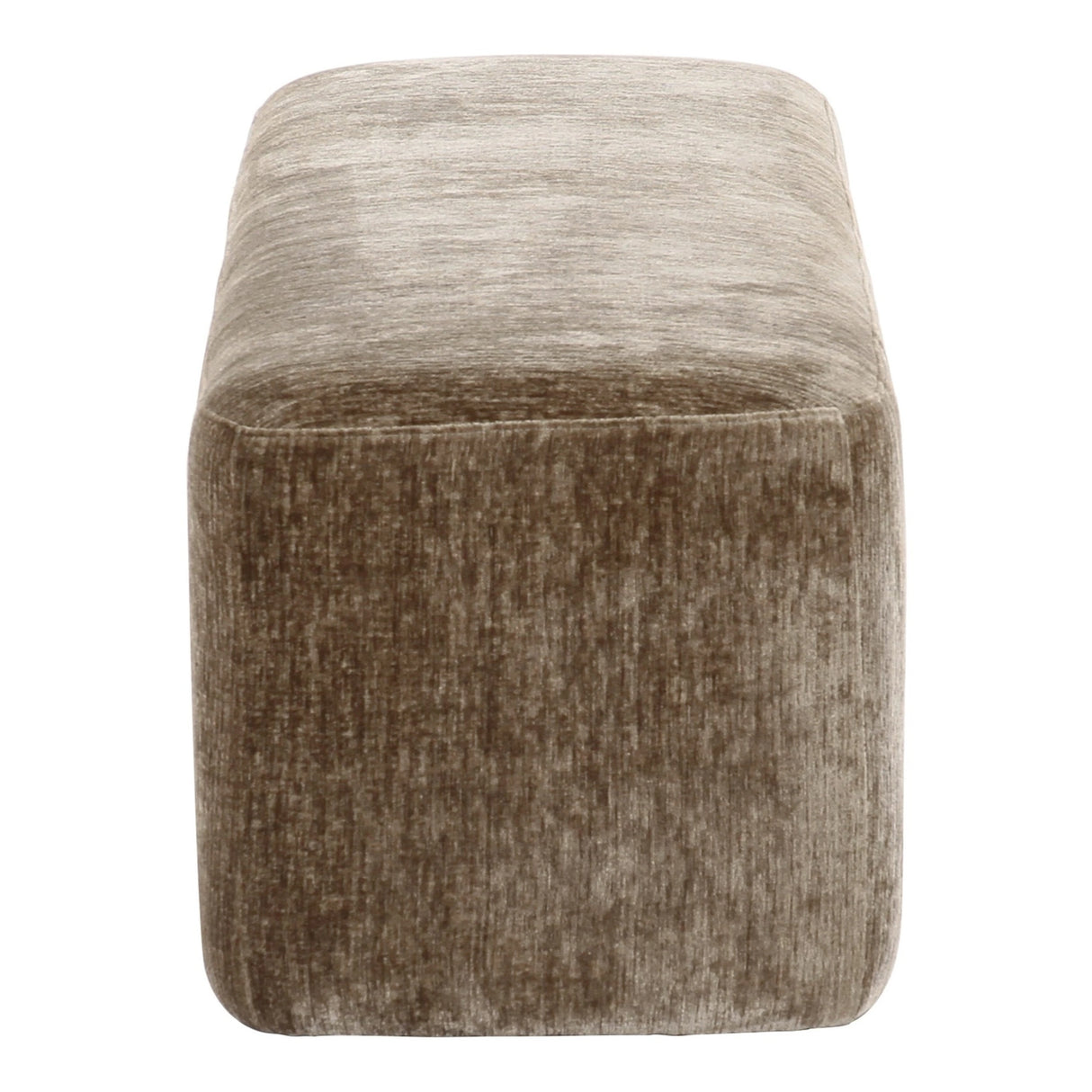 Siegal - Modern Olive Green Fabric Bench