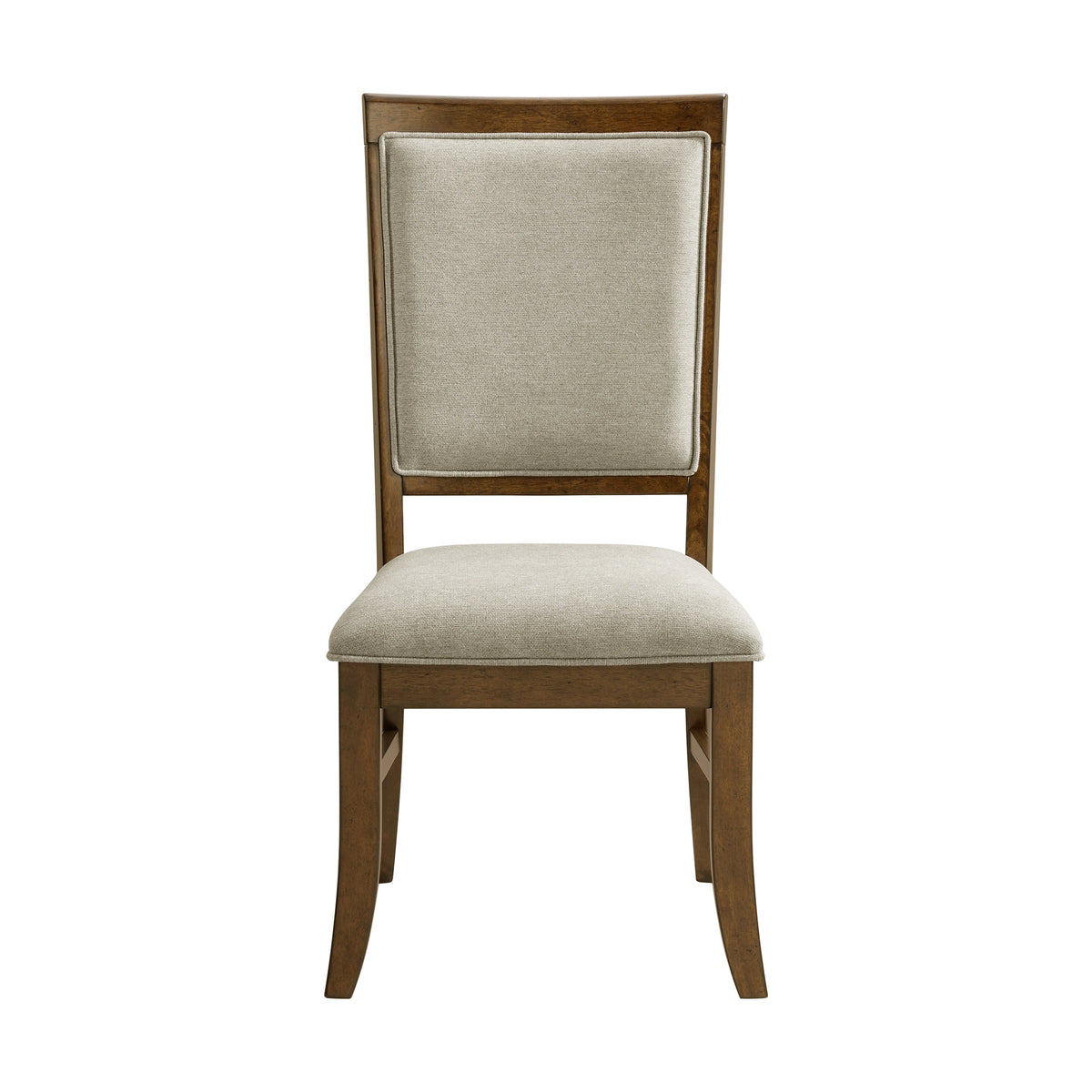 Phillipe Dining Side Chair with Grey Fabric in Cherry (2 Per Carton)