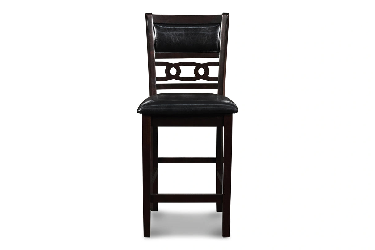GIA ROUND COUNTER DINING 5 PC SET-EBONY