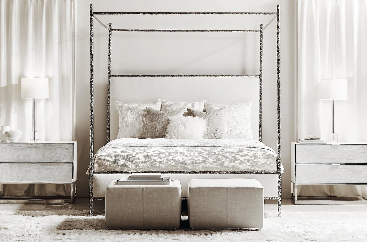 Odette Fabric Canopy Bed King