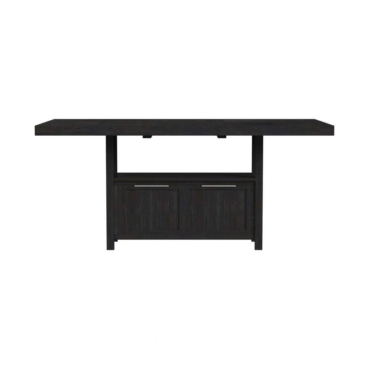 Transcend Counter Table with 20" Leaf in Charcoal