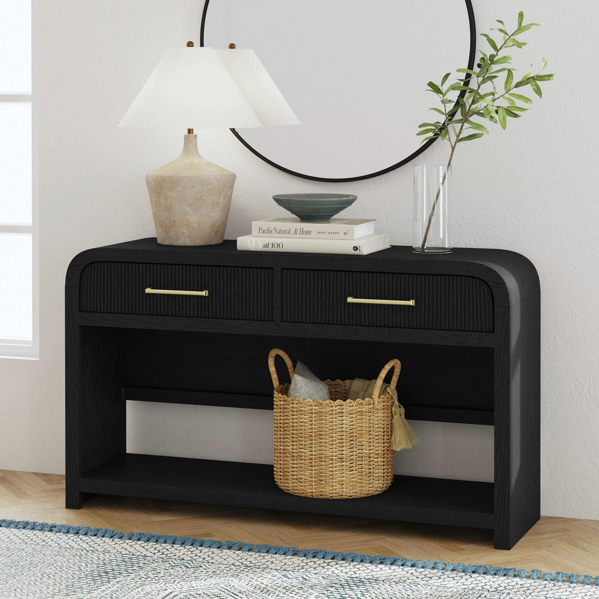 Ridgemont Sofa Table with Bottom Shelf